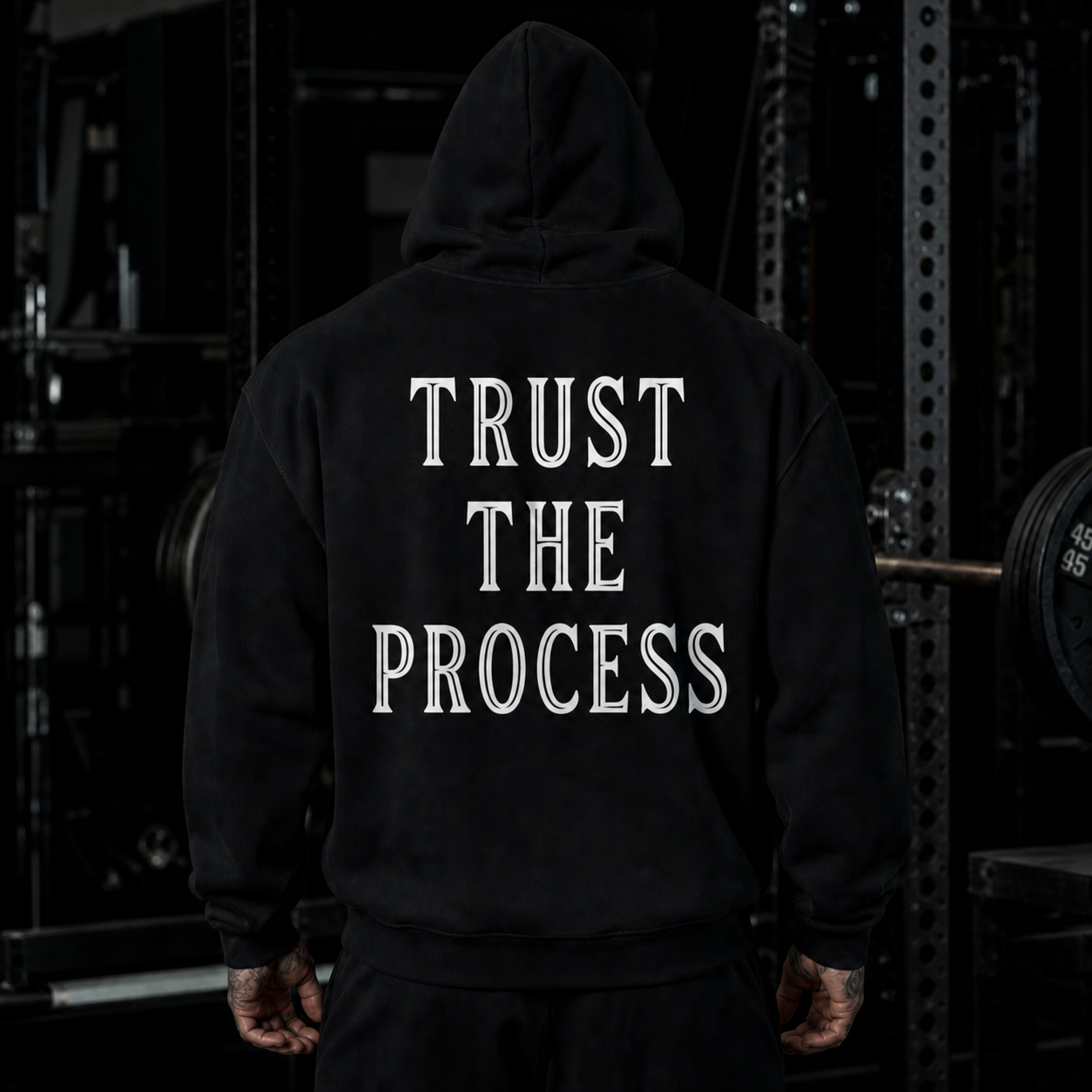 Trust The Process Pump Cover - Black